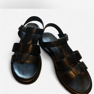 Anne Klein Black Strappy Sandals